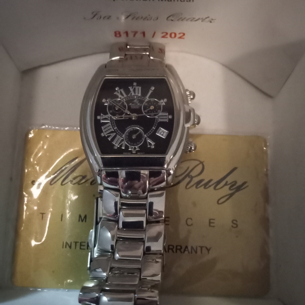 Markus Ruby Isa Swiss Quartz Watch 8171/202